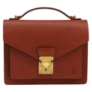 LOUIS VUITTON Epi Monceau 28 Hand Bag Brown M52123 LV Auth ep11246-13