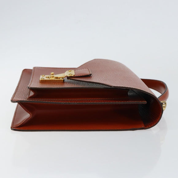 LOUIS VUITTON Epi Monceau 28 Hand Bag Brown M52123 LV Auth ep11246