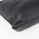 GUCCI GG Canvas Guccissima Shoulder Bag Leather Black Gold 201446 Auth ep11249-14