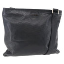 GUCCI GG Canvas Guccissima Shoulder Bag Leather Black Gold 201446 Auth ep11249-1