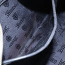 GUCCI GG Canvas Guccissima Shoulder Bag Leather Black Gold 201446 Auth ep11249-21