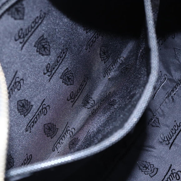 GUCCI GG Canvas Guccissima Shoulder Bag Leather Black Gold 201446 Auth ep11249