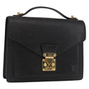 LOUIS VUITTON Epi Monceau 28 Hand Bag Black M52122 LV Auth ep11252-1
