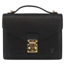 LOUIS VUITTON Epi Monceau 28 Hand Bag Black M52122 LV Auth ep11252-13