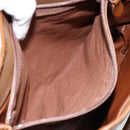 Burberrys Nova Check Hand Bag Canvas Gold Beige Auth ep11255-12