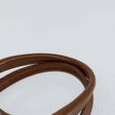 Burberrys Nova Check Hand Bag Canvas Gold Beige Auth ep11255-8