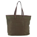 PRADA Tote Bag Nylon Khaki Gold Auth ep11268-1