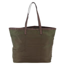 PRADA Tote Bag Nylon Khaki Gold Auth ep11268-2