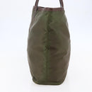 PRADA Tote Bag Nylon Khaki Gold Auth ep11268-4