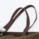 PRADA Tote Bag Nylon Khaki Gold Auth ep11268-8