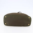PRADA Tote Bag Nylon Khaki Gold Auth ep11268-5