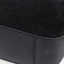 GUCCI Bamboo Shoulder Bag Suede Black Gold 001 1014 1577 Auth ep11269-9