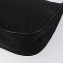 PRADA Accessoire Pouch Nylon Schwarz Silber Auth ep11271-9