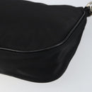 PRADA Accessoire Pouch Nylon Schwarz Silber Auth ep11271-15