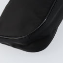 PRADA Accessoire Pouch Nylon Schwarz Silber Auth ep11271-16