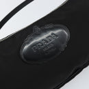 PRADA Accessoire Pouch Nylon Schwarz Silber Auth ep11271-17