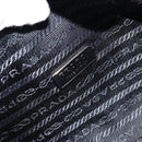 PRADA Accessoire Pouch Nylon Schwarz Silber Auth ep11271-18