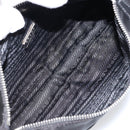 PRADA Accessoire Pouch Nylon Schwarz Silber Auth ep11271-11
