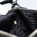 PRADA Accessory Pouch Nylon Black Silver Auth ep11271-19