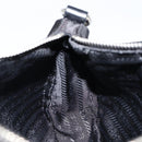 PRADA Accessoire Pouch Nylon Schwarz Silber Auth ep11271-20