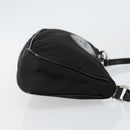 PRADA Accessoire Pouch Nylon Schwarz Silber Auth ep11271-3