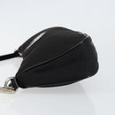 PRADA Accessoire Pouch Nylon Schwarz Silber Auth ep11271-4