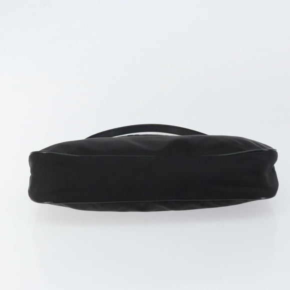 PRADA Accessoire Pouch Nylon Schwarz Silber Auth ep11271