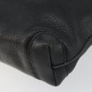 GUCCI Interlocking Shoulder Bag Leather Black Gold 007 58 0093 Auth ep11276-9