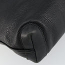 GUCCI Interlocking Shoulder Bag Leather Black Gold 007 58 0093 Auth ep11276-16