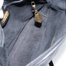 GUCCI Interlocking Shoulder Bag Leather Black Gold 007 58 0093 Auth ep11276-10