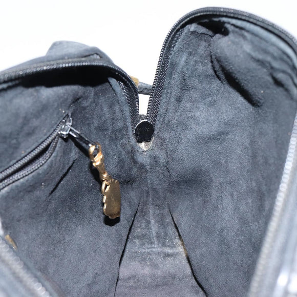 GUCCI Interlocking Shoulder Bag Leather Black Gold 007 58 0093 Auth ep11276