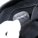 GUCCI Interlocking Shoulder Bag Leather Black Gold 007 58 0093 Auth ep11276-12