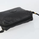 GUCCI Interlocking Shoulder Bag Leather Black Gold 007 58 0093 Auth ep11276-6