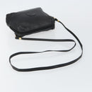 GUCCI Interlocking Shoulder Bag Leather Black Gold 007 58 0093 Auth ep11276-7