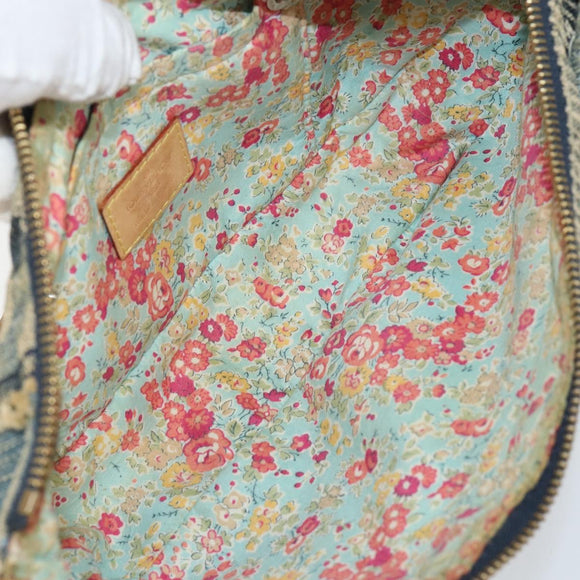 LOUIS VUITTON Monogram Denim Pouch Shoulder Bag Blue M95382 LV Auth ep11281