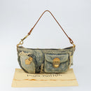 LOUIS VUITTON Monogram Denim Pouch Shoulder Bag Blue M95382 LV Auth ep11281-12