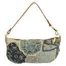 LOUIS VUITTON Monogram Denim Pouch Shoulder Bag Blue M95382 LV Auth ep11281-2