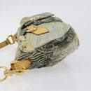 LOUIS VUITTON Monogram Denim Pouch Shoulder Bag Blue M95382 LV Auth ep11281-4