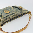 LOUIS VUITTON Monogram Denim Pouch Shoulder Bag Blue M95382 LV Auth ep11281-6