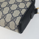 GUCCI GG Supreme Sherry Line Shoulder Bag PVC Navy Gold 10 02 055 Auth ep11283-9