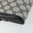 GUCCI GG Supreme Sherry Line Shoulder Bag PVC Navy Gold 10 02 055 Auth ep11283-14