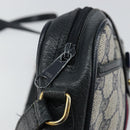 GUCCI GG Supreme Sherry Line Shoulder Bag PVC Navy Gold 10 02 055 Auth ep11283-10