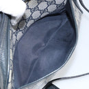 GUCCI GG Supreme Sherry Line Shoulder Bag PVC Navy Gold 10 02 055 Auth ep11283-21