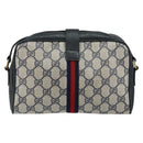 GUCCI GG Supreme Sherry Line Shoulder Bag PVC Navy Gold 10 02 055 Auth ep11283-2