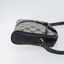 GUCCI GG Supreme Sherry Line Shoulder Bag PVC Navy Gold 10 02 055 Auth ep11283-3