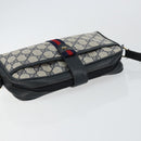 GUCCI GG Supreme Sherry Line Shoulder Bag PVC Navy Gold 10 02 055 Auth ep11283-6