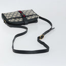 GUCCI GG Supreme Sherry Line Shoulder Bag PVC Navy Gold 10 02 055 Auth ep11283-7