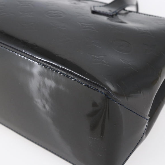 LOUIS VUITTON Vernis Wilshire PM Tote Bag Blue Infini M91451 LV Auth ep11286