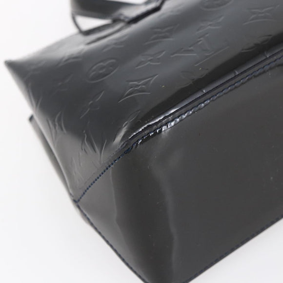 LOUIS VUITTON Vernis Wilshire PM Tote Bag Blue Infini M91451 LV Auth ep11286