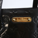 LOUIS VUITTON Vernis Wilshire PM Tote Bag Blue Infini M91451 LV Auth ep11286-17